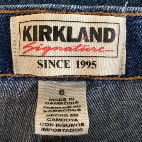 Kirkland Signature Blue Straight Jeans Timeless Style Size 6 - Picture 6 of 8